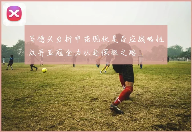 马德兴分析申花现状是否应战略性放弃亚冠全力以赴保级之路