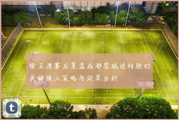 徐正源赛后复盘成都蓉城逆转胜的关键换人策略与效果分析